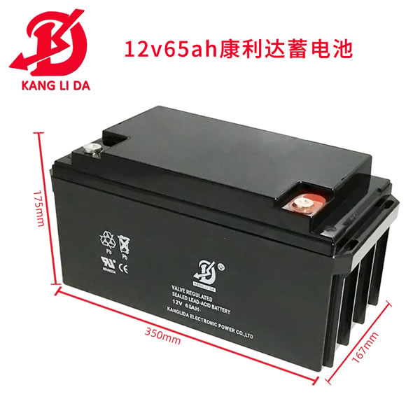 康利達(dá)12V65AH消防報警聯(lián)動主機電池